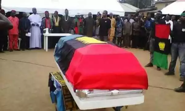 Tears as 17-year-old IPOB Member Allegedly Killed by Security Operatives During Trump Solidarity Rally is Laid to Rest (Photos)